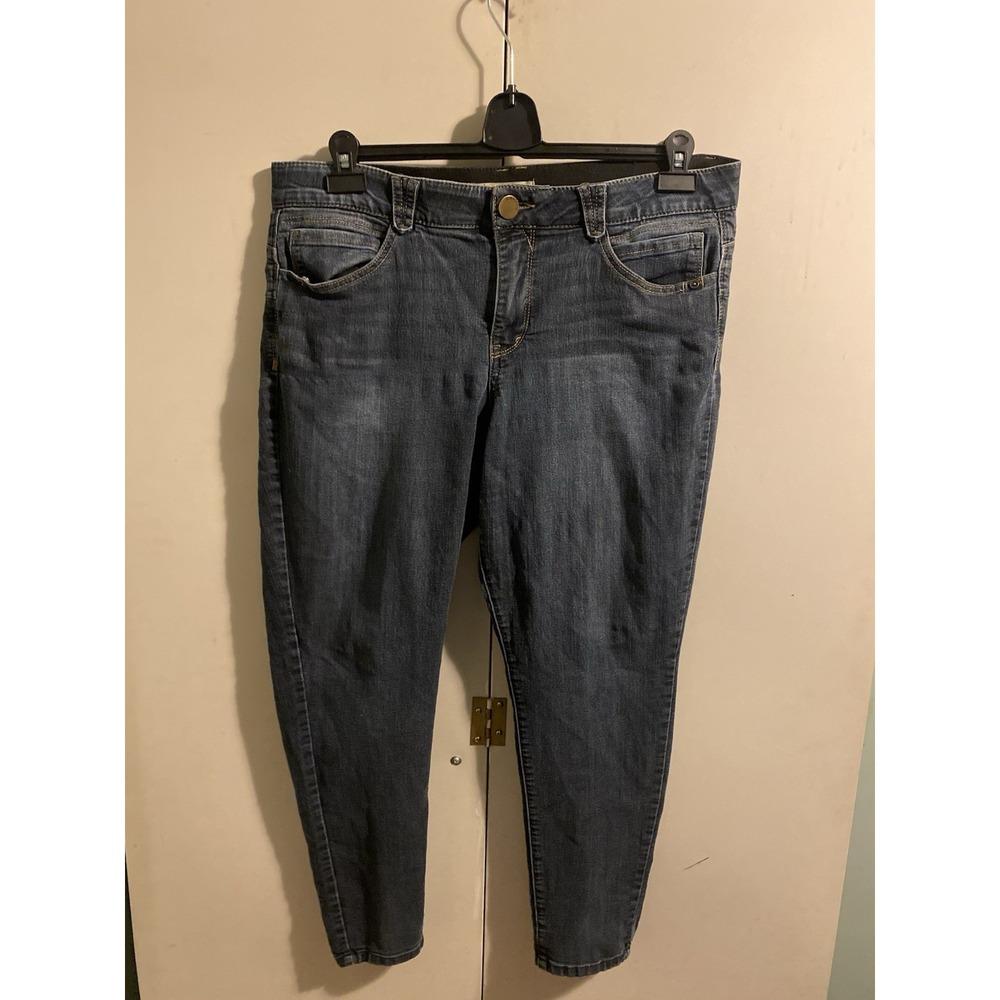 Democracy Absolution Straight Leg Jeans Womens Size 16 Blue Stretch B1105AD30